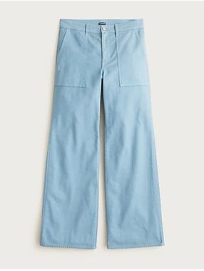 Camp-pocket wide-leg pant In Regatta Blue